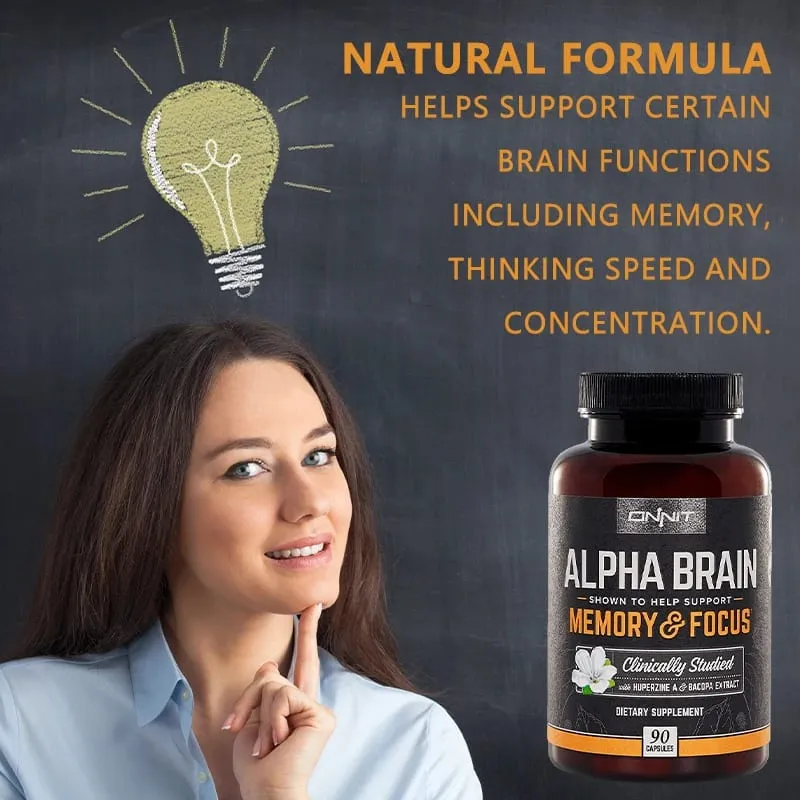 Alpha Brain Supplement - Helps Maintain Brain Cells May Improve Memory Concentration and Cognitive Processing Speed — image 5