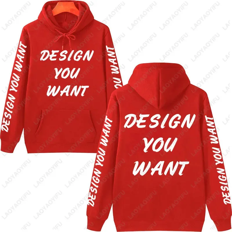 Aangepaste foto gepersonaliseerde hoodie herfst opwarming en comfort sweatshirt unisex casual op maat bedrukte tekst DIY hoodie mode