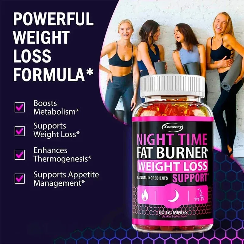 Nighttime Fat Burning Gummies - Fat Burning Metabolism Boosting Healthy Weight ManagementSupplementsSupplements — image 5