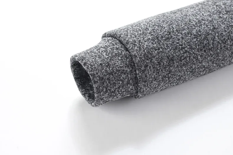 Moletom masculino primavera mais grosso pulôver quarto zíper pulôver para masculino com capuz ao ar livre sweatshir outono cor sólida gola alta — image 7