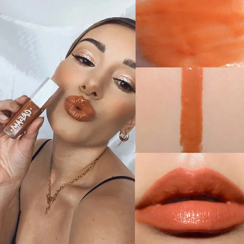 Hot Fenty Beauty Lip Gloss Lipstick Water Gloss Highlight Mirror Lasting FUSSY HEAT RIRI Sparkling Charming Moisturize Lip Care — image 13