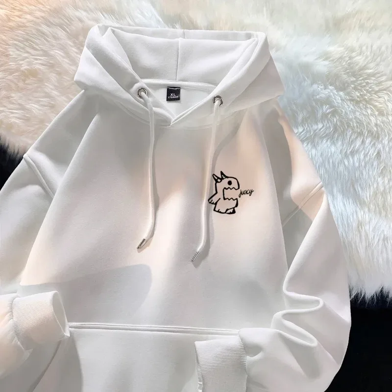 Hoodie Musim Bunga Musim Gugur Lelaki 2026 Jenama Fesyen Atas Cetakan Raksasa Berbilang Fungsian Pakaian Jalanan Kasual Berbilang Fungsi