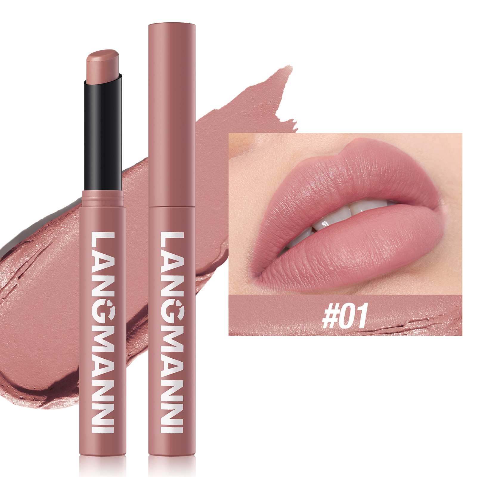 12 Color Matte Lipstick Pencil Waterproof Long Lasting Non-Stick Cup Lip Stain Tint Cosmetic Nude Lipstick Pen Makeup Maquillage — image 9