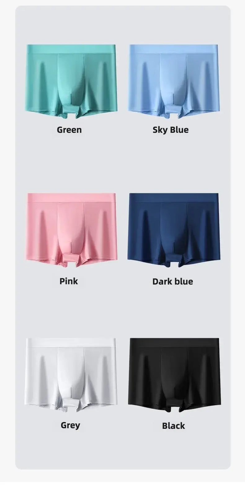 3PCS Big Size Underwear Men Boxer Breathable Soft Men's Boxer Briefs Sporty Boxers Men's Square Panties Shorts Sexy Unerderwear — image 1