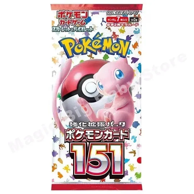 Pokemon Cards Genuine Original Trading PTCG Games Japanese Version Zhu&Purple Series Collection Strange Tree 151 SV4A Child Gift