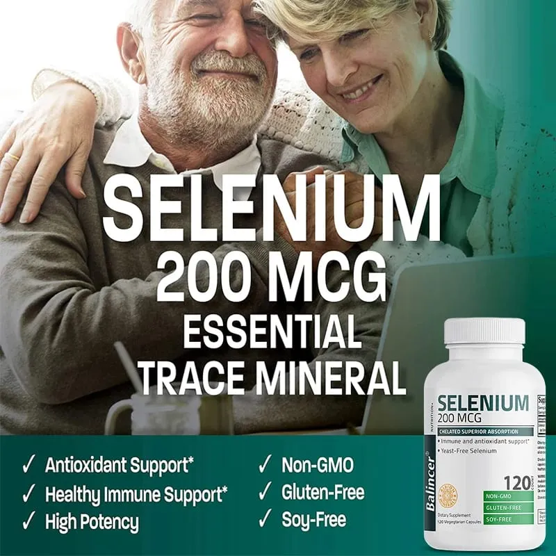 Selenium Capsules - Antioxidant Support Increases Energy Levels Boosts Metabolism Immune System Improves Brain Function — image 6