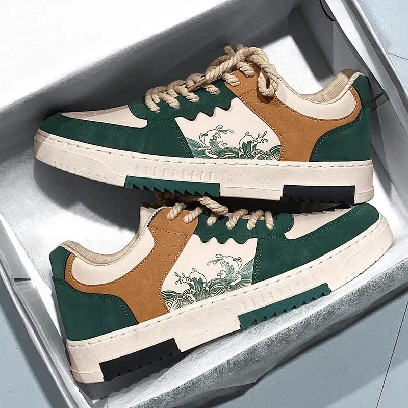 Men's Casual Leather Sneakers Waterproof Vulcanized Shoes Men 2023 Comforthable Spring Sneakers Men Casual Shoes Plus Size 39-44 — image 7