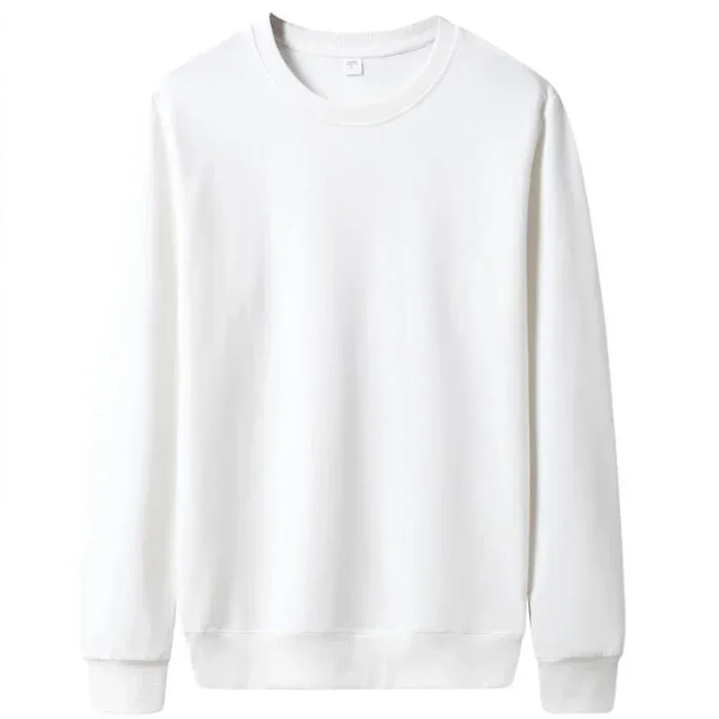 Hoodie Warna Solid Tipis Modis Pria Ideal untuk Pakaian Jalanan Pullover Kasual Musim Gugur