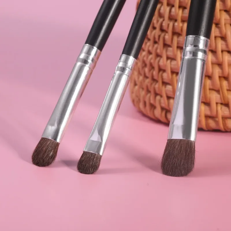 OVW Eye Brushes Set 3pcs Horse Hair Makeup Brush Eyeshadow Blending Brush Kits MM3TZ — image 2