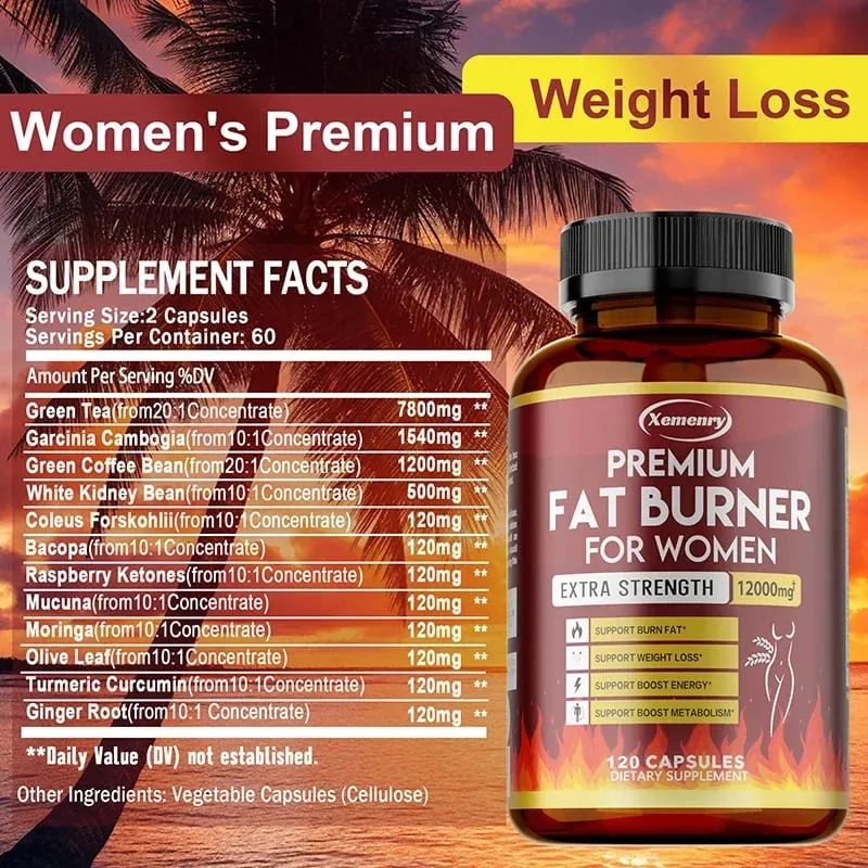 Green Tea Extract Capsules - Fat Burning Detox Slimming Boosts Metabolism and Weight Management Supplement — image 2