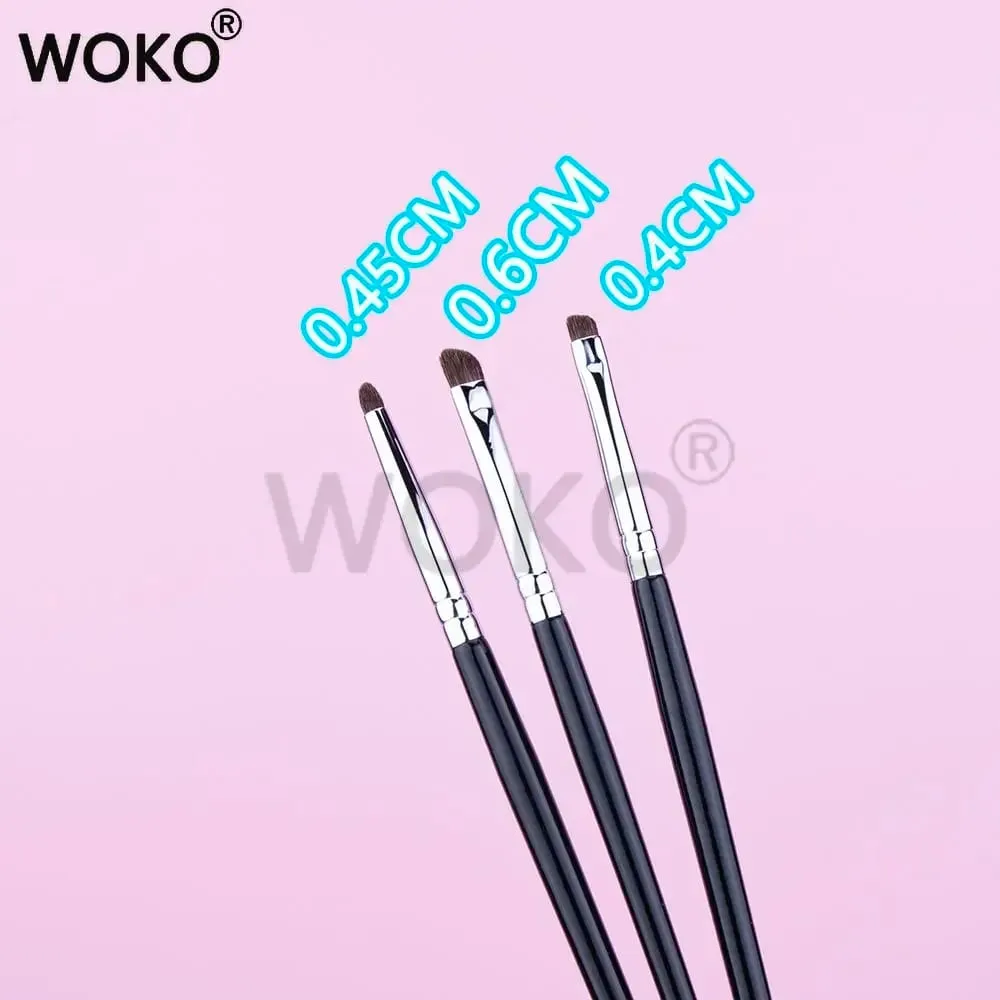 Small Smoky Liner Makeup Brushes Eyeliner Smudge Brush Precision Smudge Makeup Brush Horse Hair Eyeshadow Smudge Brush — image 4