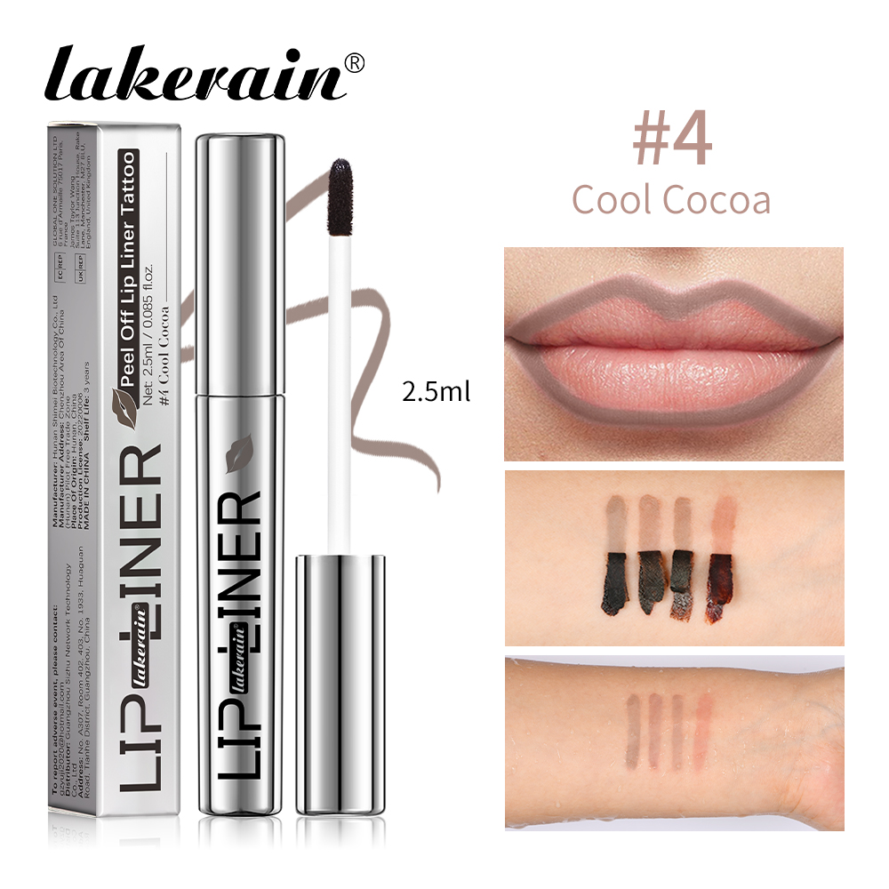 4colors Peel Off Lip Liner Waterproof Long Lasting Lipliner Pencil Moisturising Lips Gloss Tattoo Lipgloss Lipsticks Cosmetics — image 9