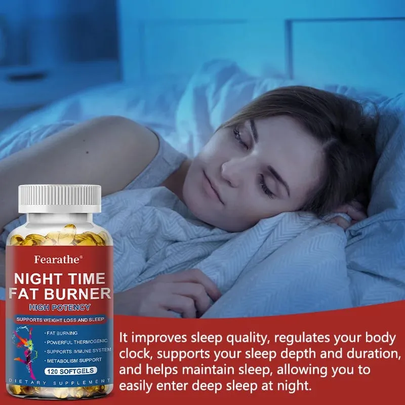 Nighttime Fat Burner - Helps Promote Metabolic Cleansing Inhibits Fat Accumulation Appetite Control During Sleep Non-GMO — image 4