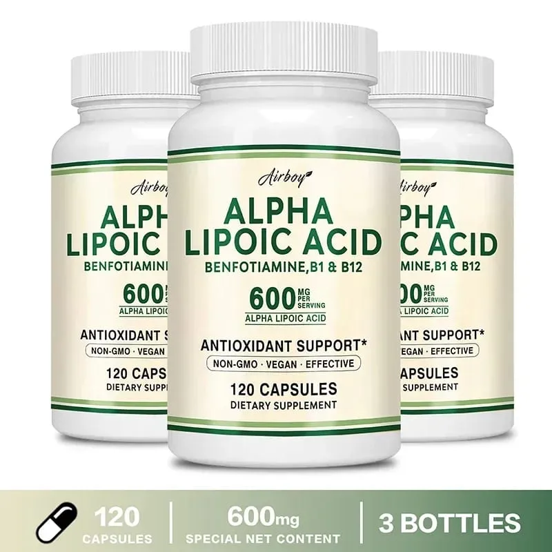 Alpha Lipoic Acid Capsules - Promotes Nervous System Health Blood Circulation Cardiovascular Support Brain Health — image 9