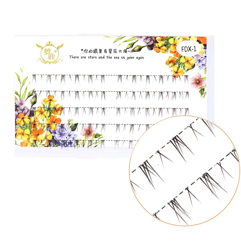 J Curl V Shape Under Eyelash Comic Eye Lashes Natural Bottom Lashes Soft Manga Eyelashes Bunches Eyelash Clusters Korean Makeup — image 24
