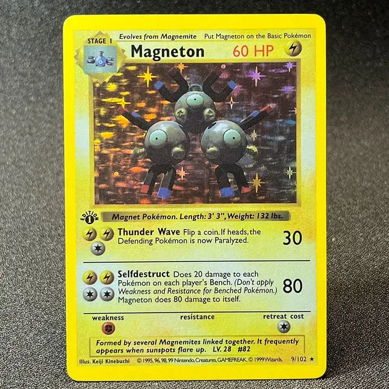 PKM Foil Cards Charizard Blastoise Venusaur Alakazam Mewtwo Zapdos Raichu 1996 1st Edition Game Collection PTCG Proxy Cards — image 14