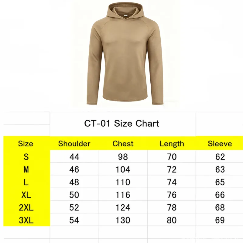 Sweats à capuche à manches longues pour hommes Chemises de protection solaire T-shirt solide à séchage rapide pour hommes Bodybuilding Fitness Muscle Sportwear Vêtements de sport