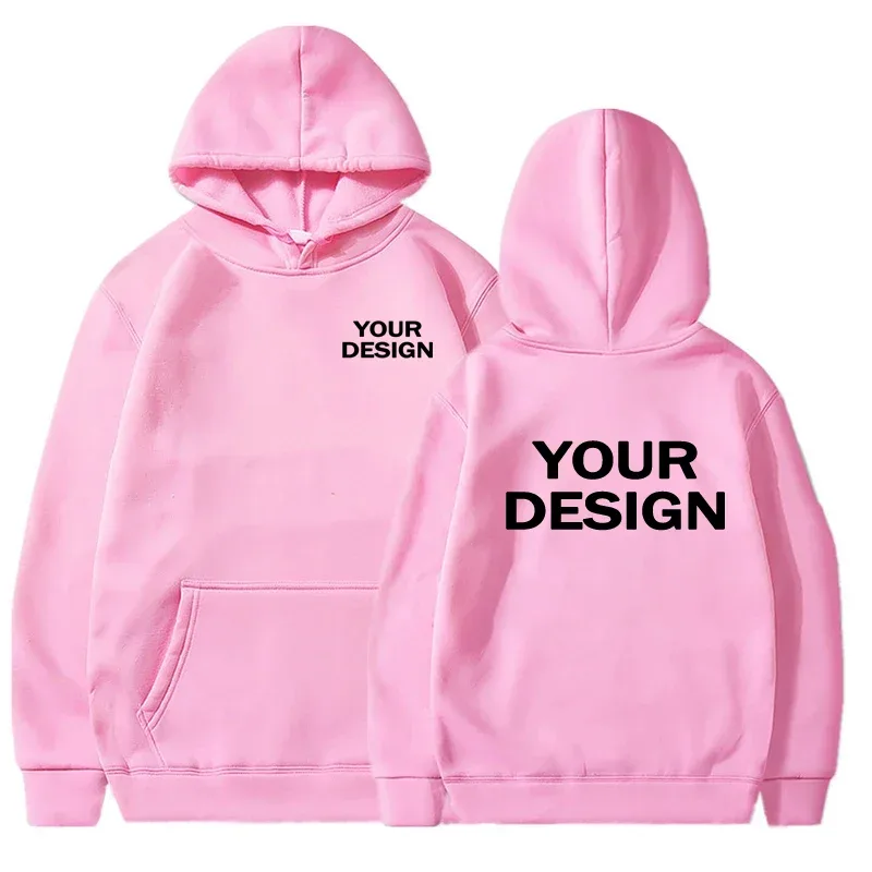 Sweat à capuche à manches longues pour hommes et femmes, imprimé personnalisé, ample, tenue décontracté, couleur unie, personnalité, Streetwear — image 8