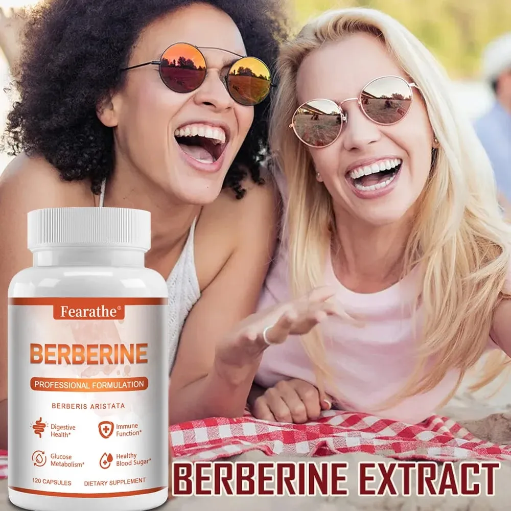 Premium Berberine - Supports Immune System Weight Management Digestive Health and GI Function Supplement 120 Capsules