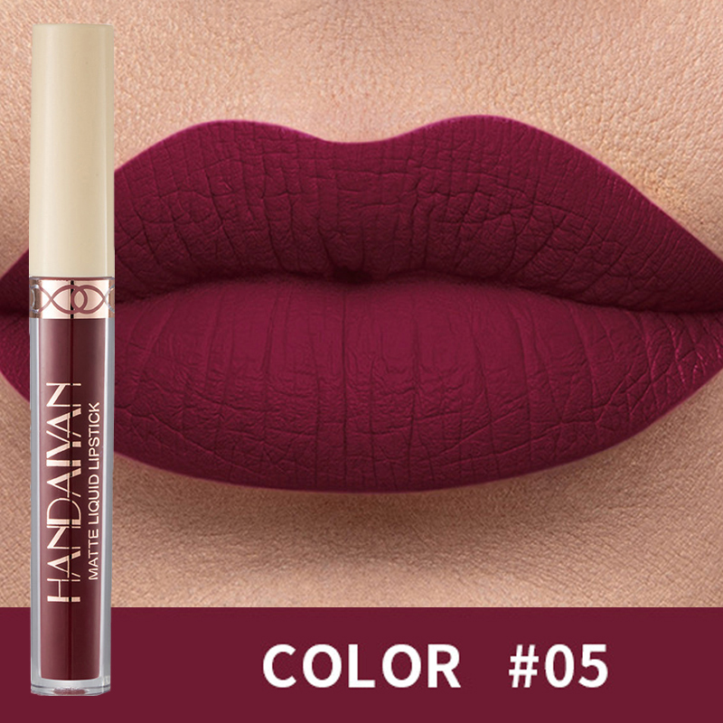 Waterproof Nude Matte Liquid Lipstick Non-stick Cup Lip Tint Makeup Matte Red Lip Gloss Cosmetics Long Lasting Lipsticks Make Up — image 7