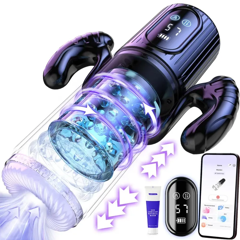 Automatische Thrusting Rotierende Männliche Masturbator Tasse Saugen Penis Pumpe Oral Simulatior Erwachsene Sex Maschinen Erotische Produkte für Männer