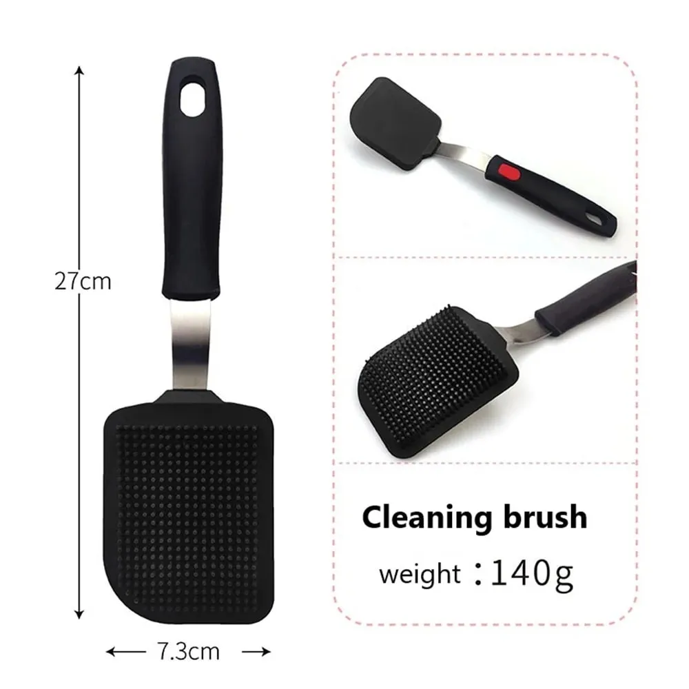 Silicone Spatula for Non Stick Pots High-temperature Resistant High Quality Stir Spring Steel Fry Spatula Tools Kitchen Utensils