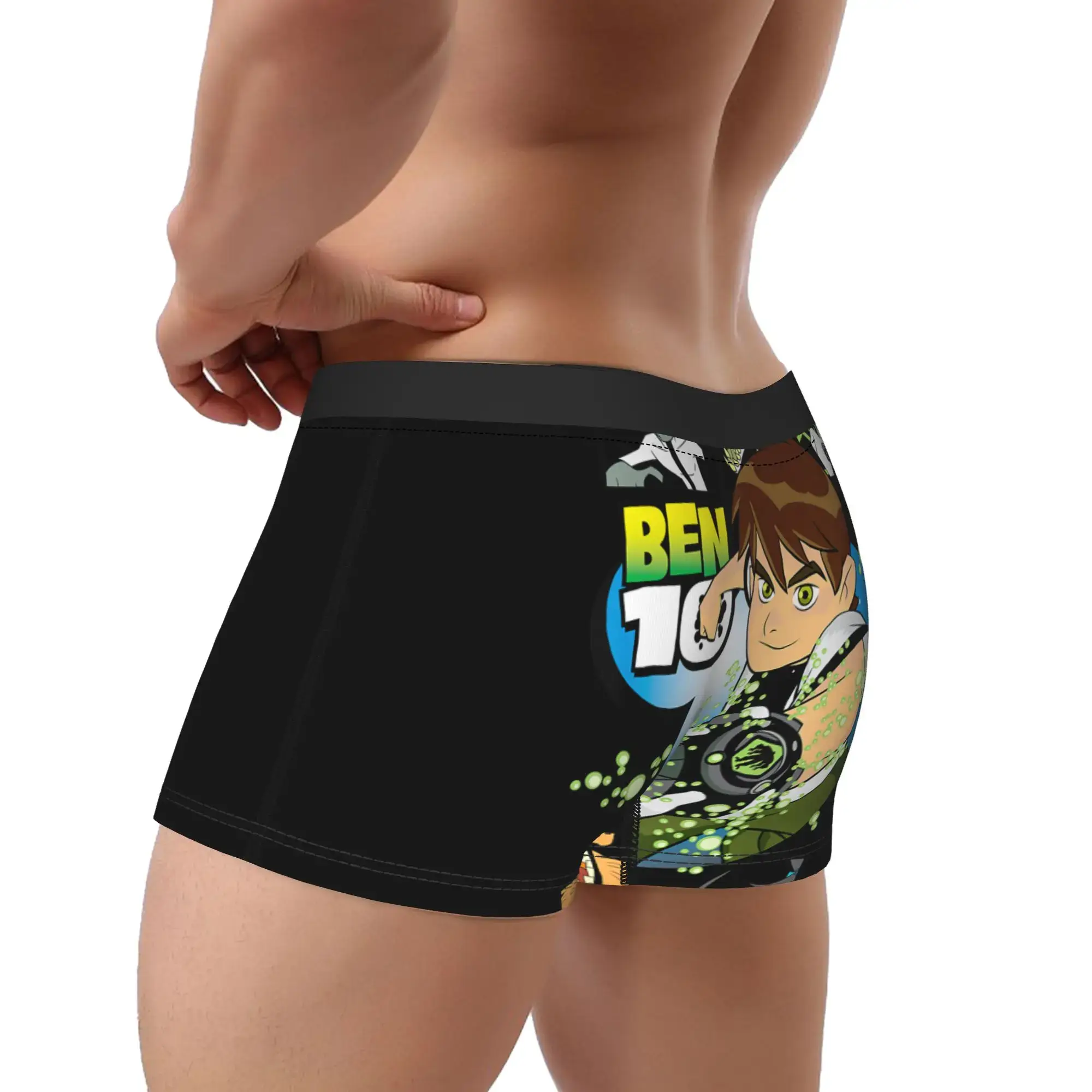 Ben 10 Aliens sous-vêtements culotte classique short douanier slip pour homme pochette 3D coffre grande taille — image 3