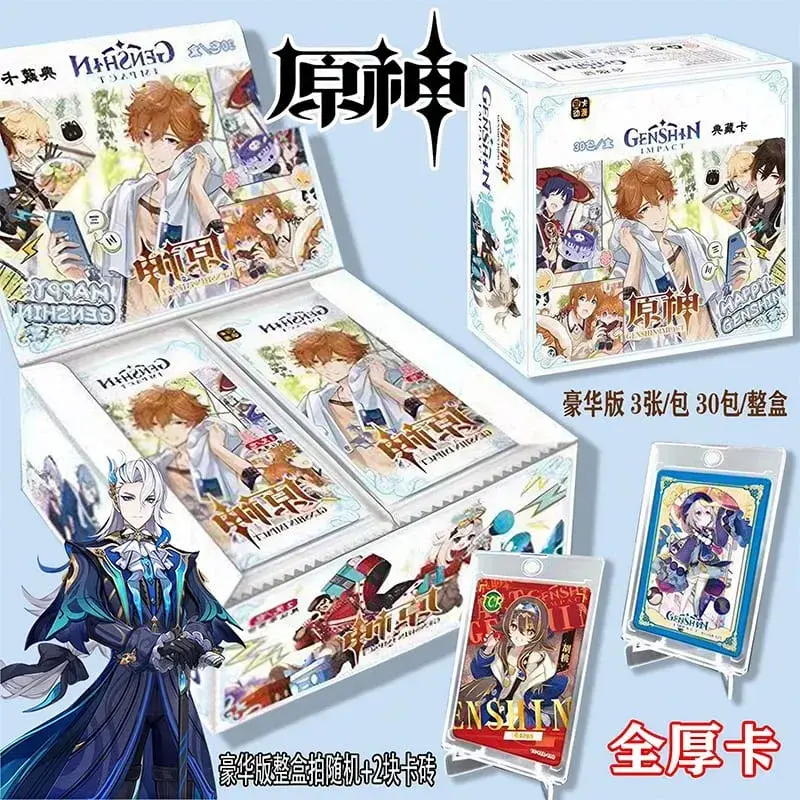 Game Genshin impact Card Anime TCG Collection Pack Booster Box Rare SSR Anime Collectible Card Family Table Game Card Toy — image 28