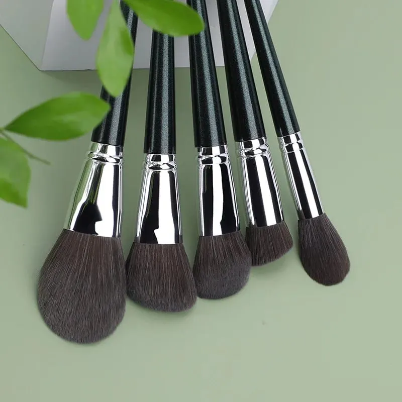 14PCS Goat Hair Makeup Brushes Set Kit For Women Professional Brush Make Up Cosmetic Powder Concealer Eye Shadow Lip Tools — image 4