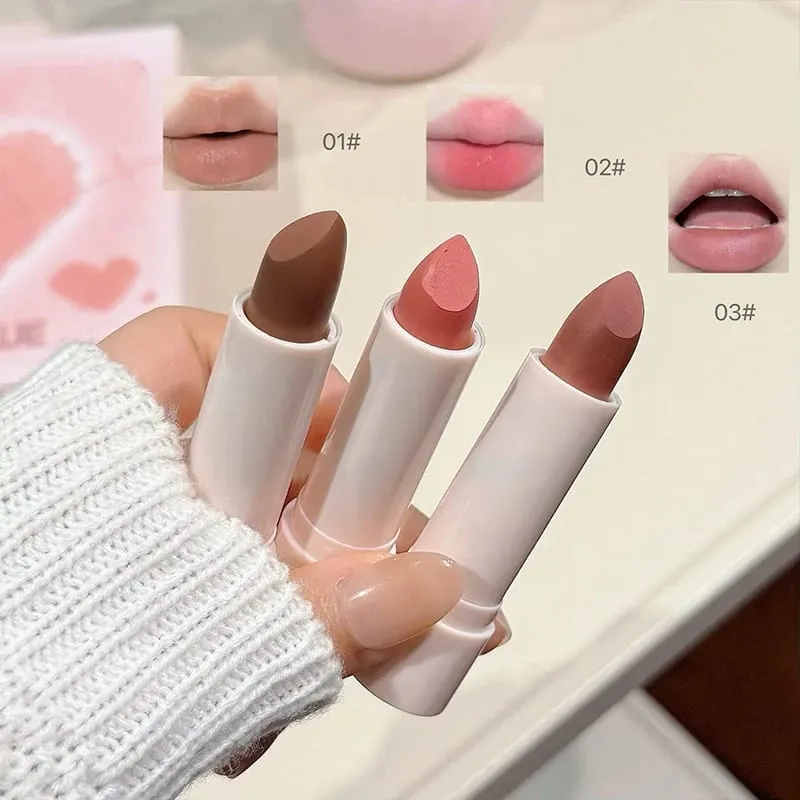 ART VALUE 4 PCS Lip Makeup Sets Include 3 Colors Velvet Matte Liquid Lipstick And 1 Lip Balm Oil Cosmetics Kits Lasting Lipgloss — image 5