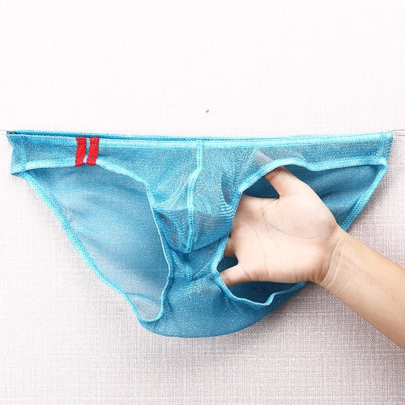 Herren-Unterwäsche-Slips, ultradünn, atmungsaktives Mesh-Höschen mit niedrigem Bund — image 25