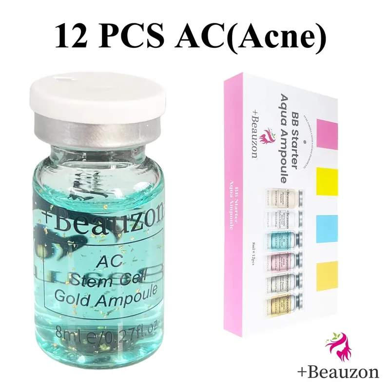 8ml BB Cream Asid Hyaluronik Serum Cahaya Muka Ampul Pati Peptida Alas Pelembap Penjagaan Peremajaan Kulit Beauzon — image 23