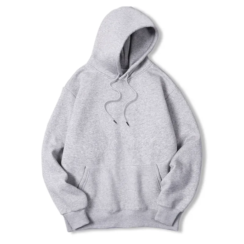2025 Men's Solid Color Hooded Sweaters Men's Warm Wool Sweater Fashionable Street Clothing Loose Breathable Jersey Brand Hooded — image 13