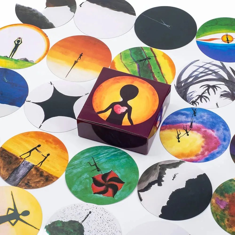 98 Cards Deck Psychology Board Game for Parties Tabletop Group Game 8.4x8.4CM Enhance Precognition Skills and Social — image 5