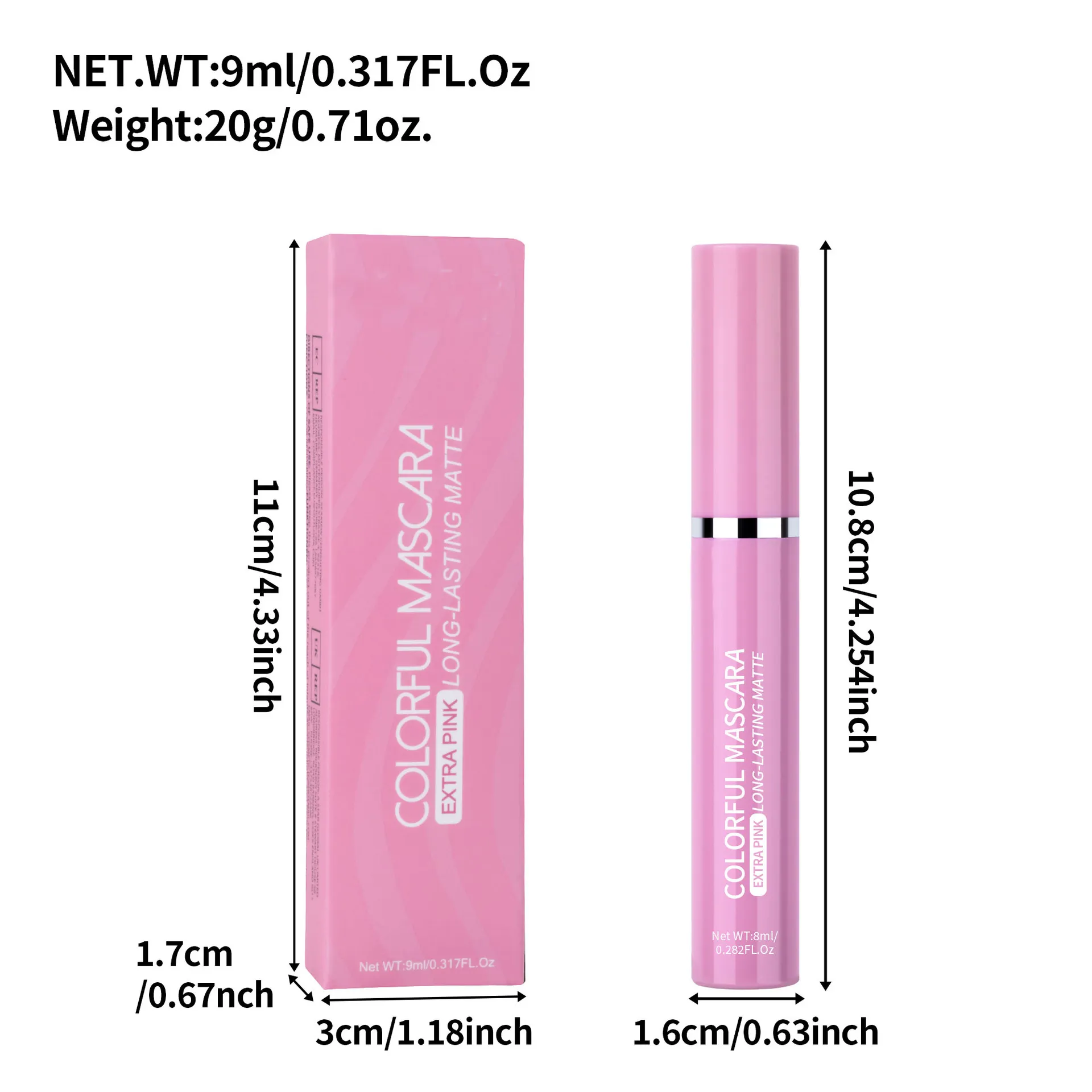 Colored Mascara Eyelashes Blue Pink Green Colorful Waterproof Mascara Charming Long Lasting Curling Mascara Eye Christmas Makeup — image 7
