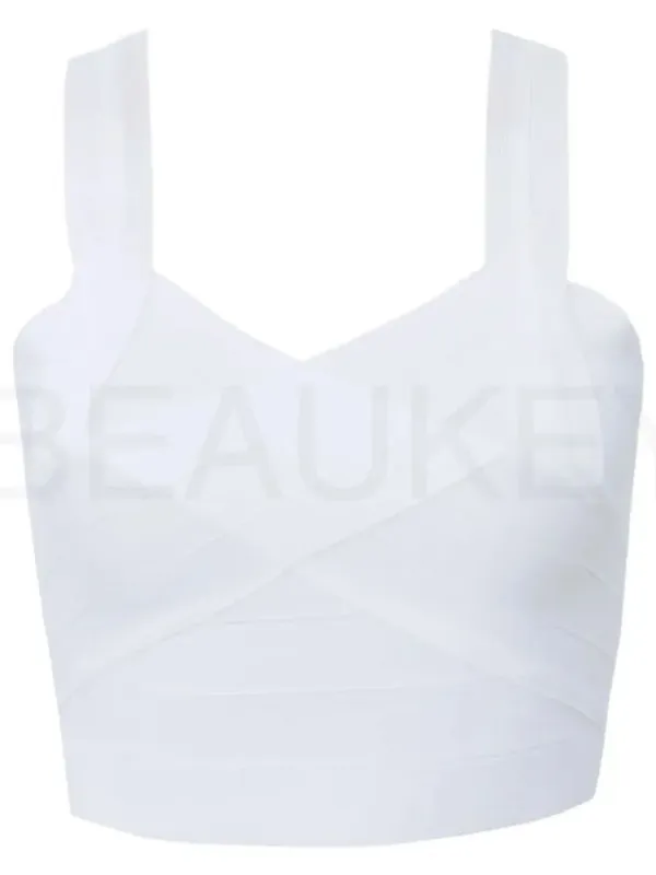 Rayon High Quality Short Sexy Women's Elastic Crop Top Summer Vest White Black Red Blue Yewllow Bodycon Top — image 13