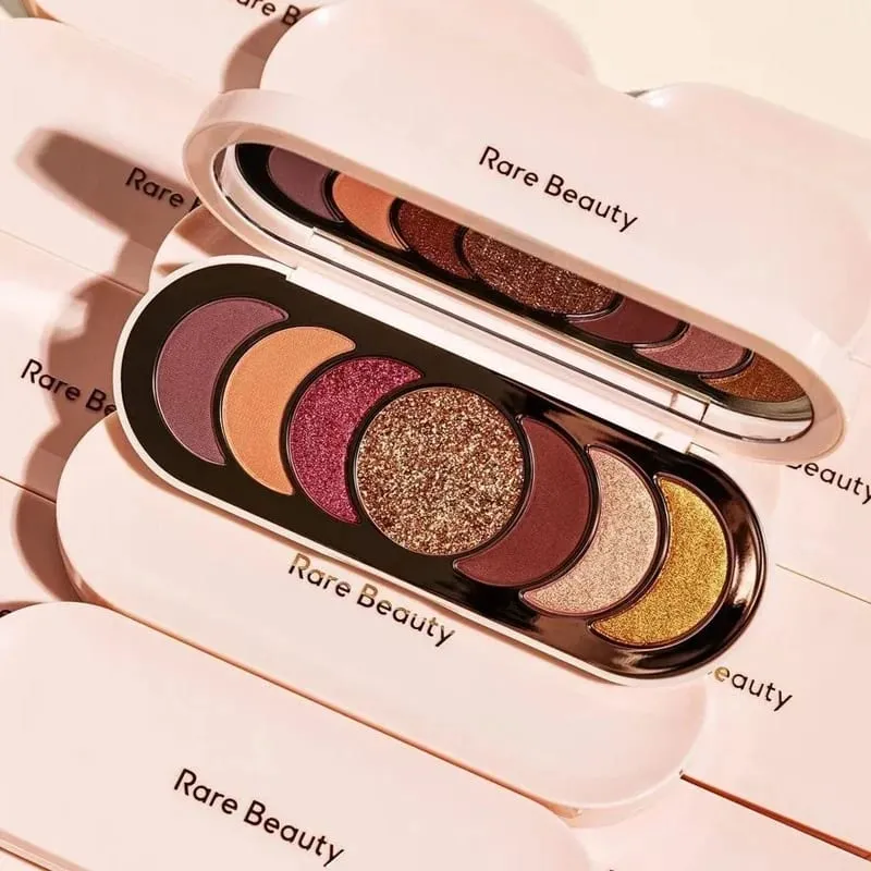 New Rare Beauty Shimmer Matte Neutral Nude Eyeshadow Plate Long Lasting Waterproof Daily Eye Shadow Makeup Cosmetics for Woman — image 5