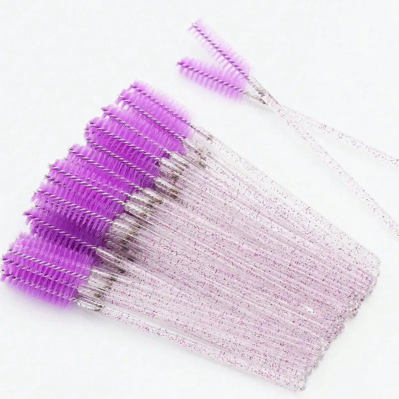 50Pcs Crystal Eyelashes Brush Comb Disposable Eye Lashes Extension Mascara Wands Makeup Professional Makeup Beauty Tool — image 12