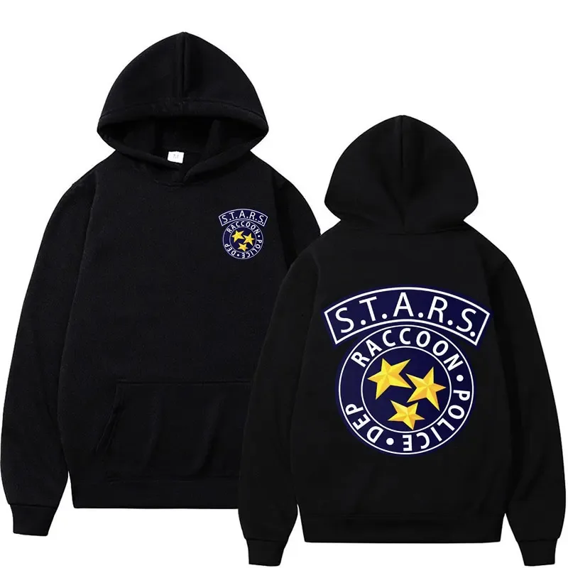 Limited Resident Evil Logo Graphic Hoodies Men's Harajuku Y2k Long Sleeve Sweatshirts Male Fashion Cool Casual Hoodie Streetwear — image 1