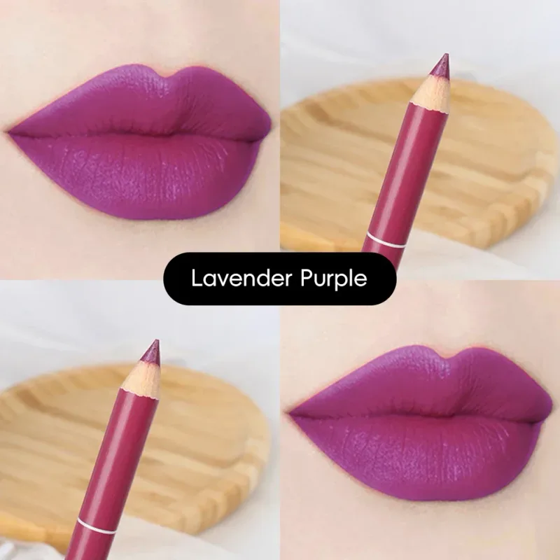 Non Stick Cup Waterproof Matte Lip Liner Pen Nude Red Long Lasting for Women Party Makeup Lip Cosmetics — image 30