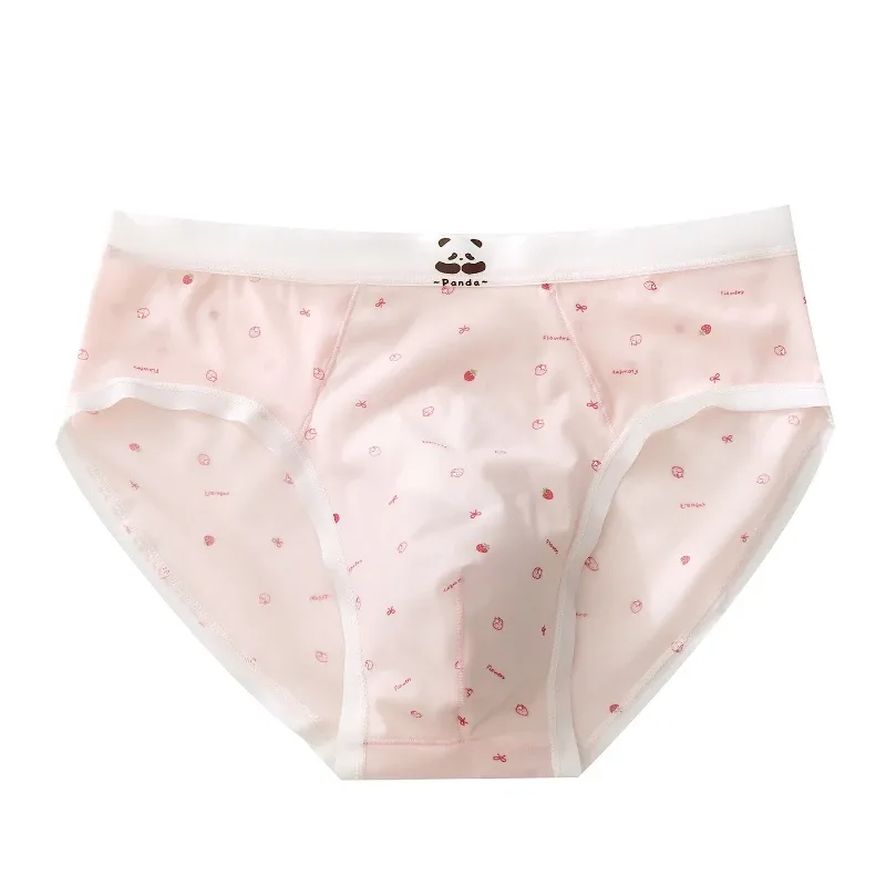 Men's Briefs Ultra-Thin Ice Silk Seamless Panties Floral U Convex Pouch Underwear Sissy Lingerie Transparent Underpants — image 6