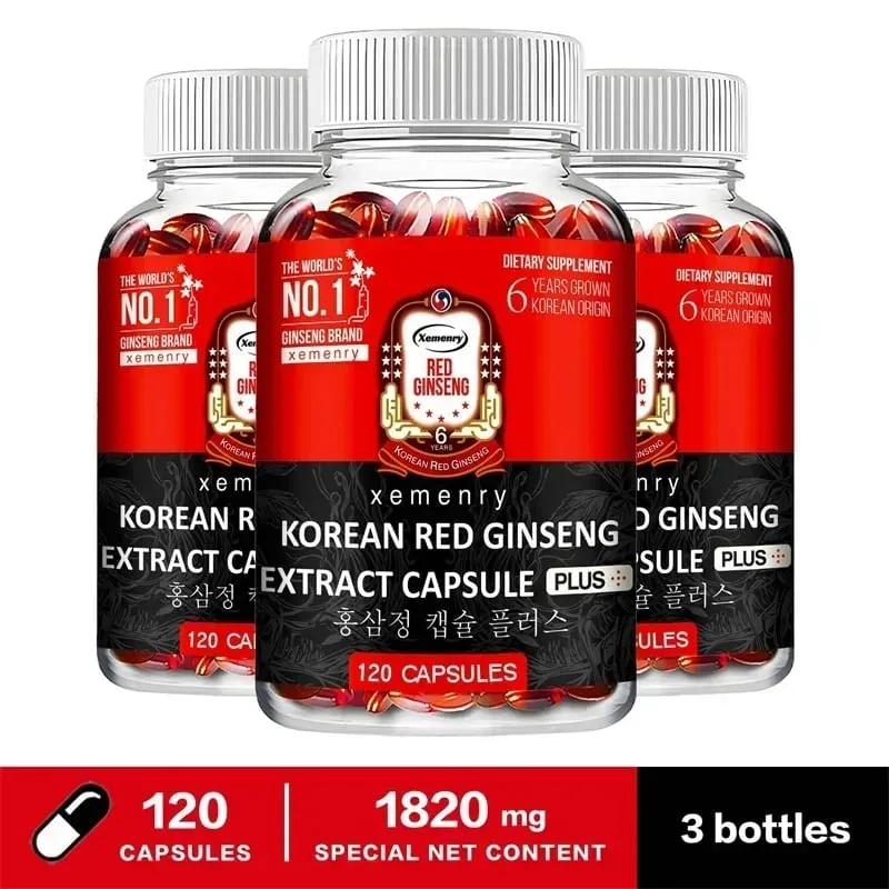 Korean Red Ginseng Supplement - High Potency for Energy Focus Performance Vitality & Immune Support - for Men and Women — image 9
