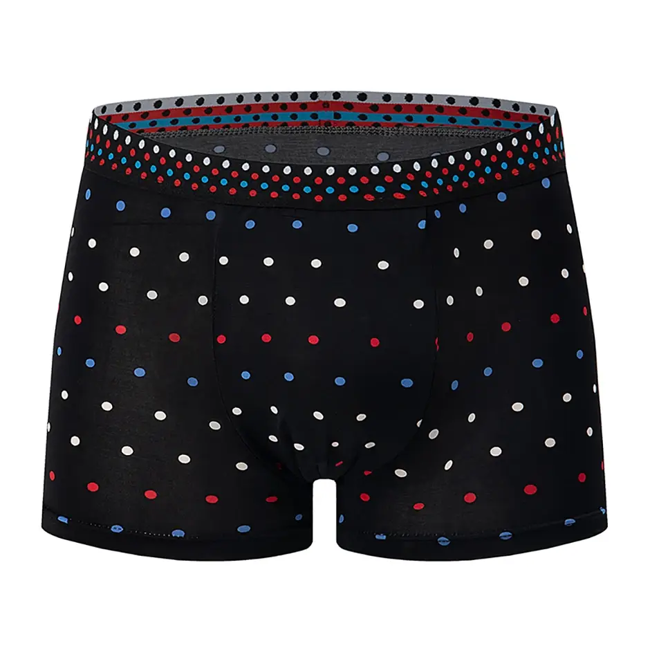 Boxer décontracté à motifs colorés pour hommes, sous-vêtements amples et confortables, surdimensionnés, taille élastique, 4/5 pièces