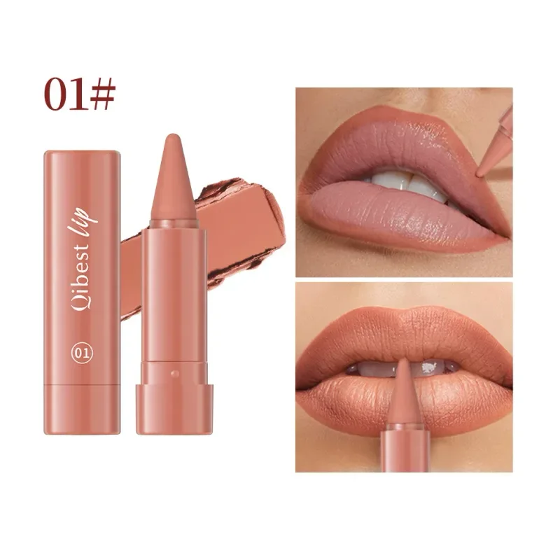 Matte Lipstick Pen Gradient Lip Liner Red Brown Velvet Contouring Pencil Lasting Waterproof Stick Sexy Women Makeup Lipliner — image 11