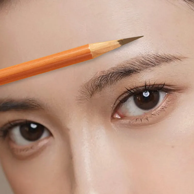 Eyebrow Pen Hard Microblading Brow Definer Enhancers Pencil Waterproof Easy To Apply Makeup Natural Wild Brows Tint — image 3