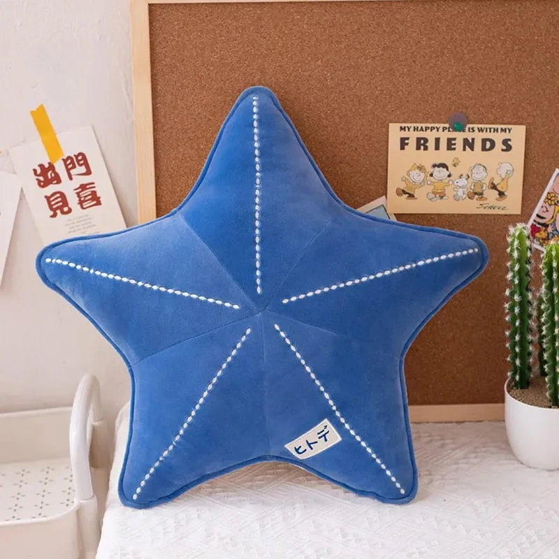 ZU Under Sea Theme Cute Shell Starfish Plush Pillow Sea Star Soft Stuffed Toys Kawaii Pink Room Party Decor — image 8