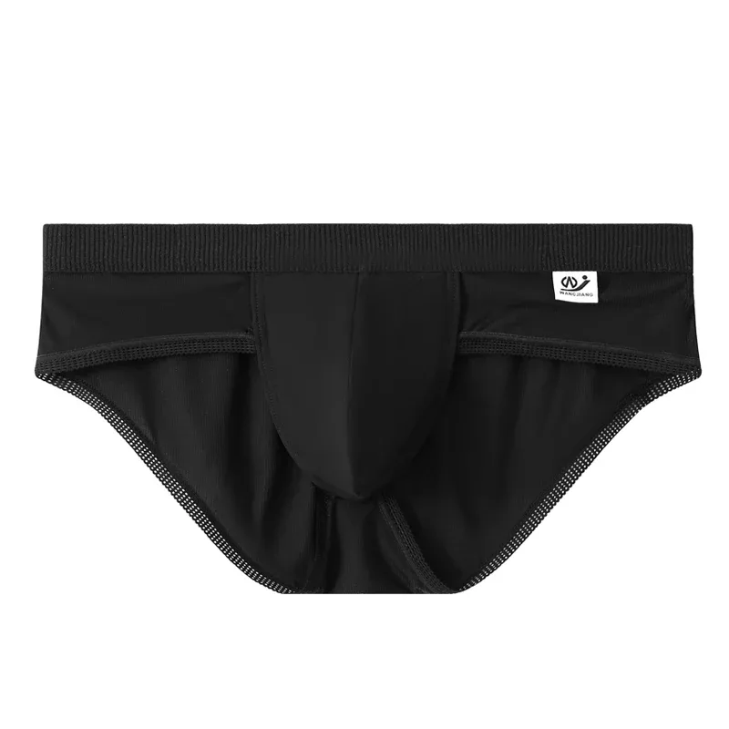 New Arrival Men's Briefs Ice Silk Underwear Seamless Breathable Low Waist Panties Shorts