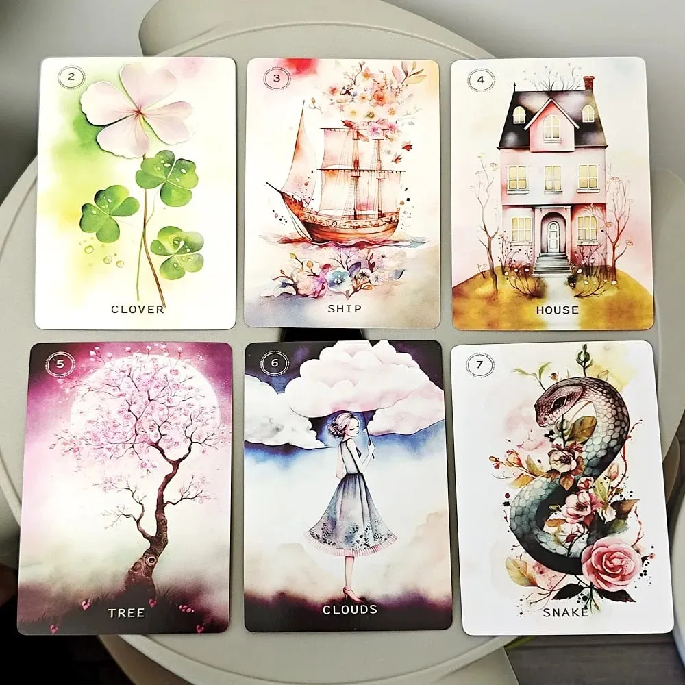 Sweet Blossom Lenormand 10.4*7.3cm 38 Pcs Cards with Its Lightness and Softness of Colors — image 5