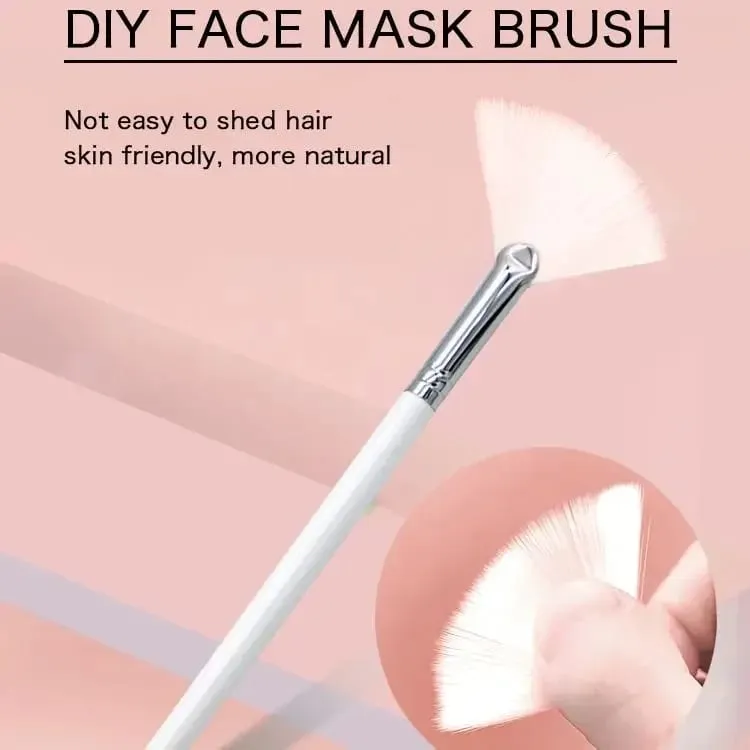 DIY Face Mask Brush Set Soft Applicator Brushes Makeup Tools Includes Soft Fan Facial Brushes Acid Applicator Brush — image 2