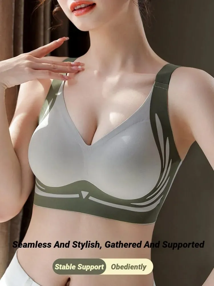 Kvinder Push Up BH'er Sømløst Komfortabelt Englevinger Sæt Trendy Blødt åndbart Undertøj Kvinde No Wire Lingeri Plus Size — image 3